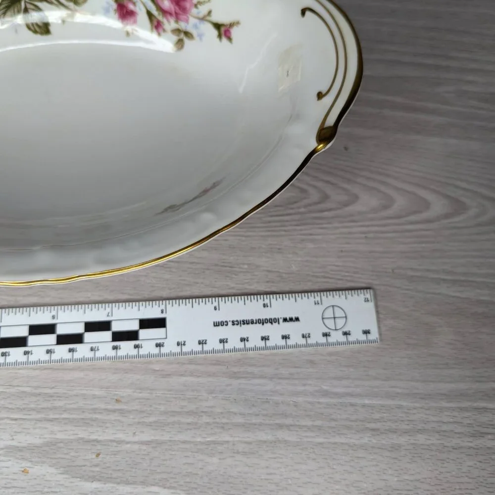 Vintage 1950s Royal Rose (Moss Rose) Fine China Japan Vegetable Serving Bowl